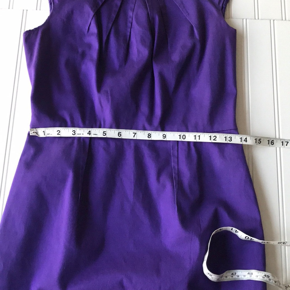 Calvin Klein sheath dress purple sleeveless petite - Picture 7 of 8